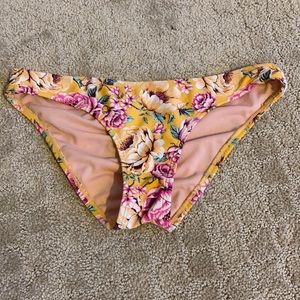 orange flower bikini bottoms